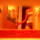 A hidden camera in a bathroom records a girl bending over a toilet while pissing and shitting. Plop sounds are clearly heard over the pissing, and you can see the shit coming out and dropping into the toilet below.